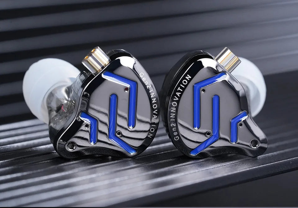 KZ ZSN Pro 2 Hybrid-In-Ear-Kopfhörer mit Kabel – 1BA+1DD HiFi-Bass, geräuschunterdrückende Ohrhörer mit Mikrofon