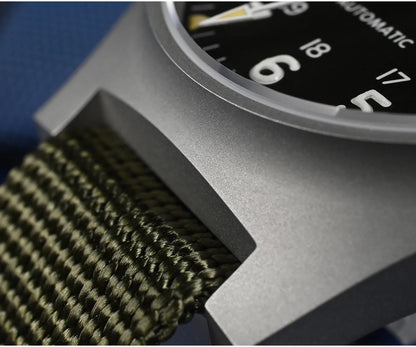 San Martin Pilot Watch 38mm NH35 Retro Military Automatic Mechanical Wristwatch Bead Blasted Case Waterproof 100m SN0137
