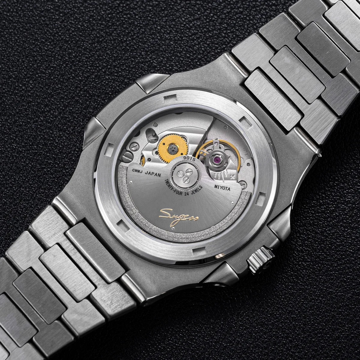 Orologio da uomo Sugess automatico meccanico, movimento Miyota 9015, quadrante MOP, luminoso, impermeabile 5bar, bracciale di lusso S466