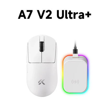 MCHOSE A7 V2 Lightweight Wireless Gaming Mouse, PAW3950 Sensor, Dual 8000Hz Polling Rate, 42,000 DPI Esports Gaming Mouse for PC & Office