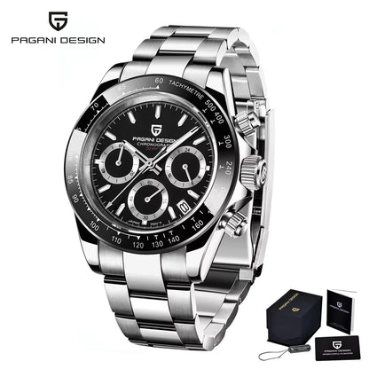 Nuovo originale PAGANI DESIGN PD-1664 orologio da uomo di lusso, movimento al quarzo giapponese VK63, zaffiro, impermeabile, cronografo, oro