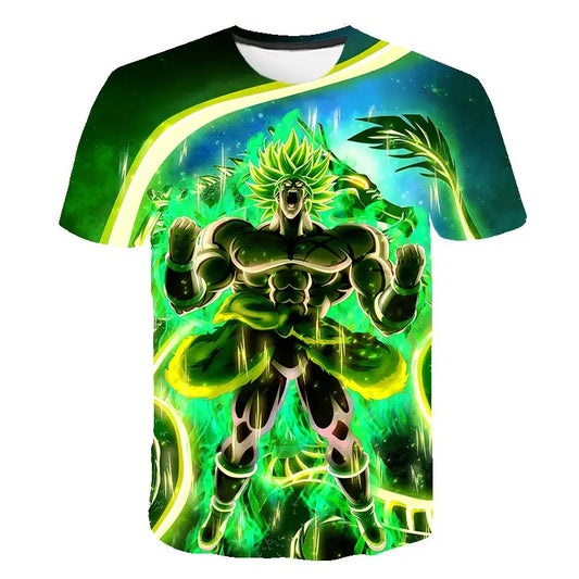 T-shirty męskie Dragon Ball Z, T-shirt dla chłopców, odzież dziecięca, letni krótki rękaw, dziecięcy top z motywem kreskówkowym, T-shirt dla małego chłopca
