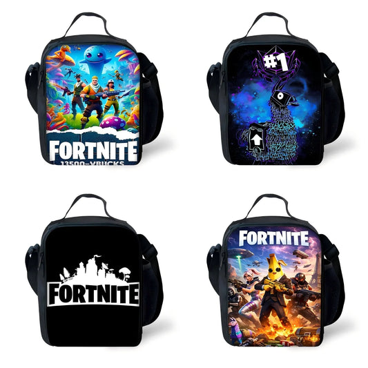 New Game FortniteS Child Insulated Large Capacity Bag for Boy and Girl Student Outdoor Picnic Resuable Thermal Cooler Lunch Box