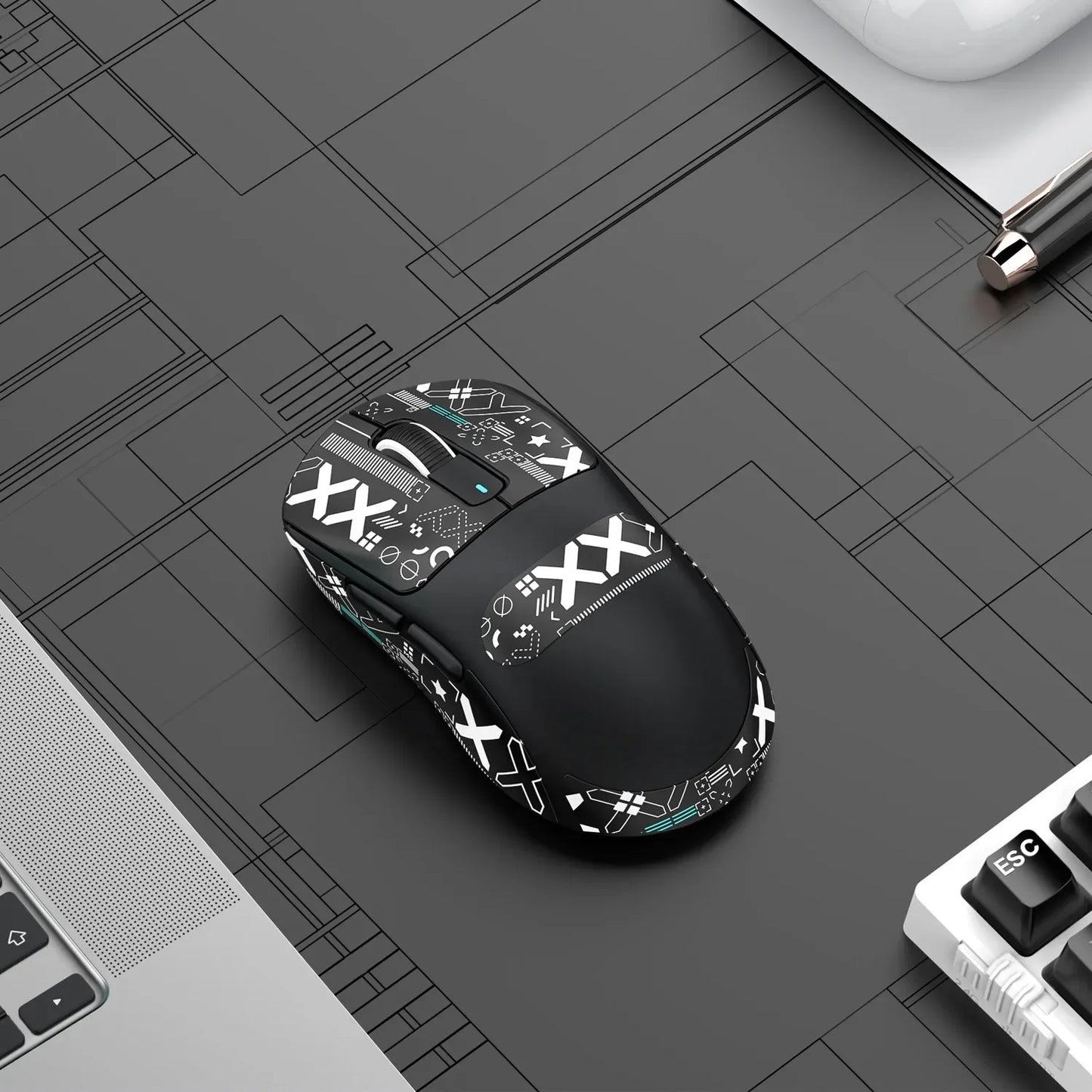ATTACK SHARK X3 Ultra-Light Wireless Mouse - Tri-Mode 2.4G/BT/Wired, PAW3395 26000DPI, 55g, Macro, for Gaming/Xbox/PS/PC/Mac