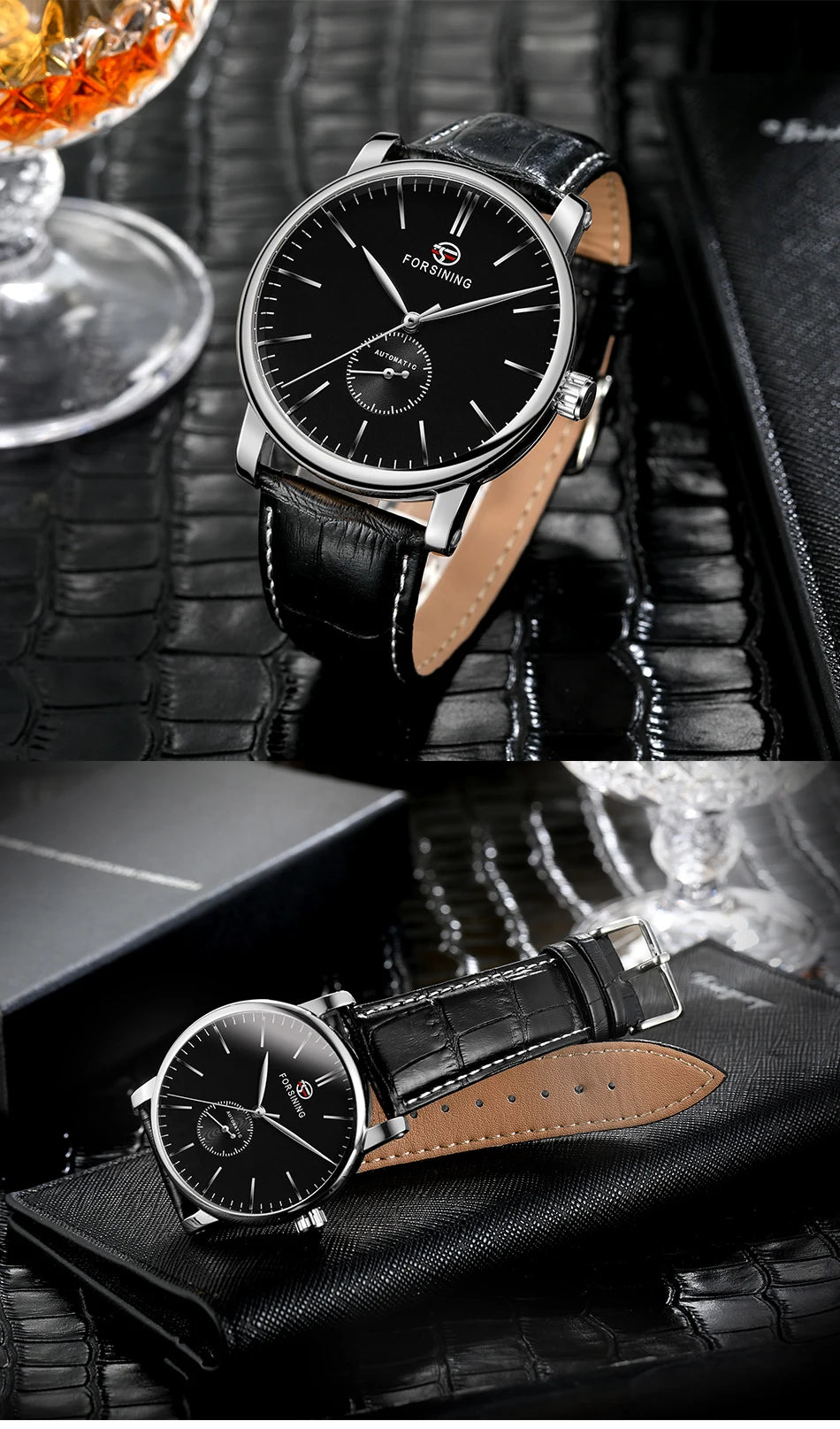 2024Famous Luxury Brand Men's Watches Mechanical Movement Leather Strap Automatic Self-winding Clock Male Big Dial Wrist Watches