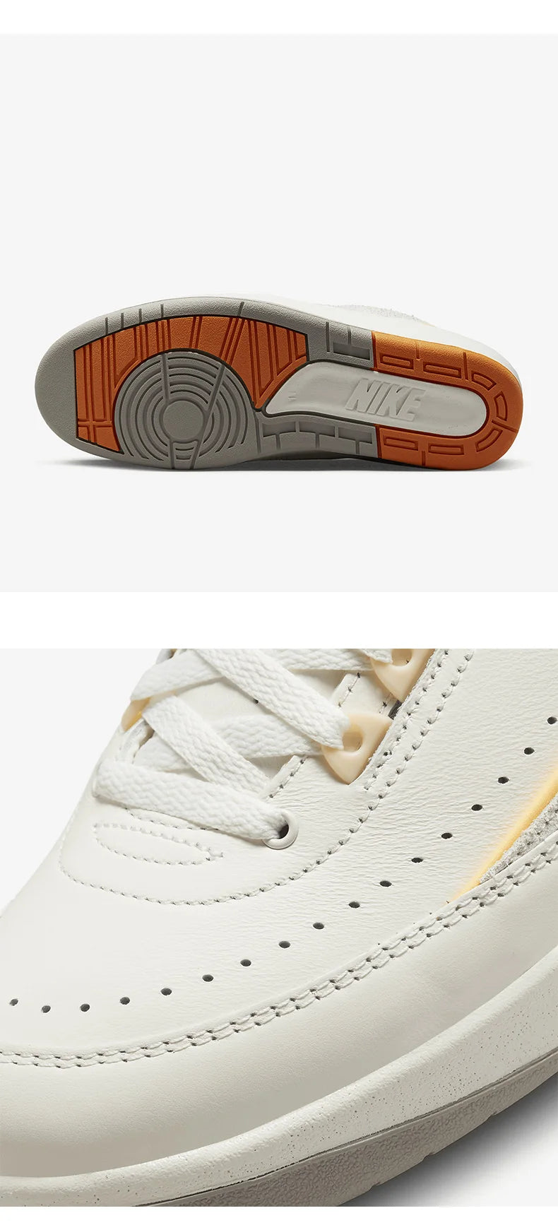 Nike Authentic Air Jordan 2 Men's Women's Low-Top Sports Casual Shoes DV9956-118