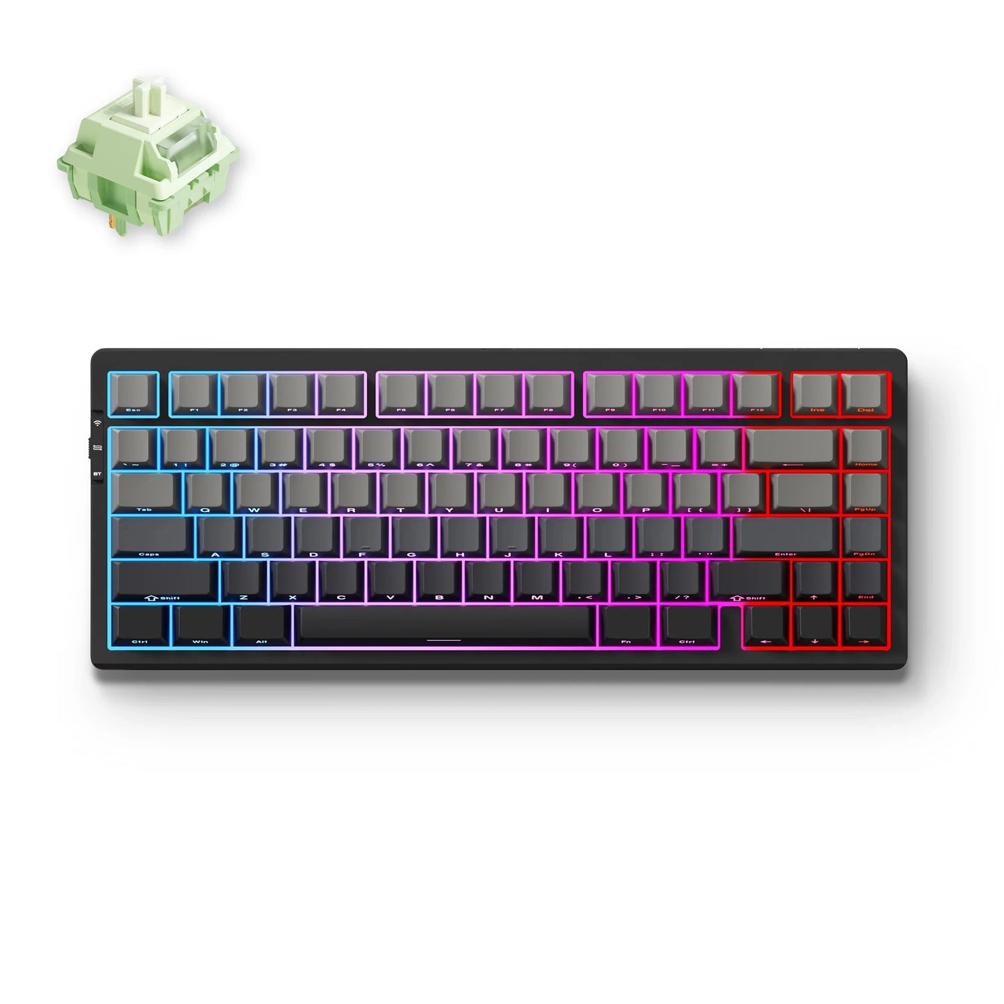 Teclado mecánico inalámbrico MCHOSE G75 Pro, diseño 75%, montaje gasket, 5 capas de amortiguación, retroiluminación RGB, triple modo y hot-swappable