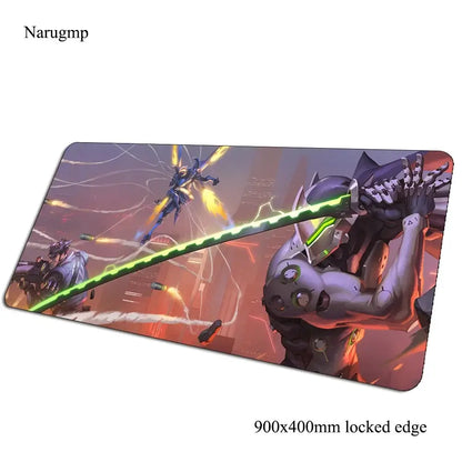 Overwatch podloga za miš, rođendanski računalni podložak 900x400x3mm, velika gaming podloga za miš, poklon, podloga za miš i tipkovnicu za PC gamere