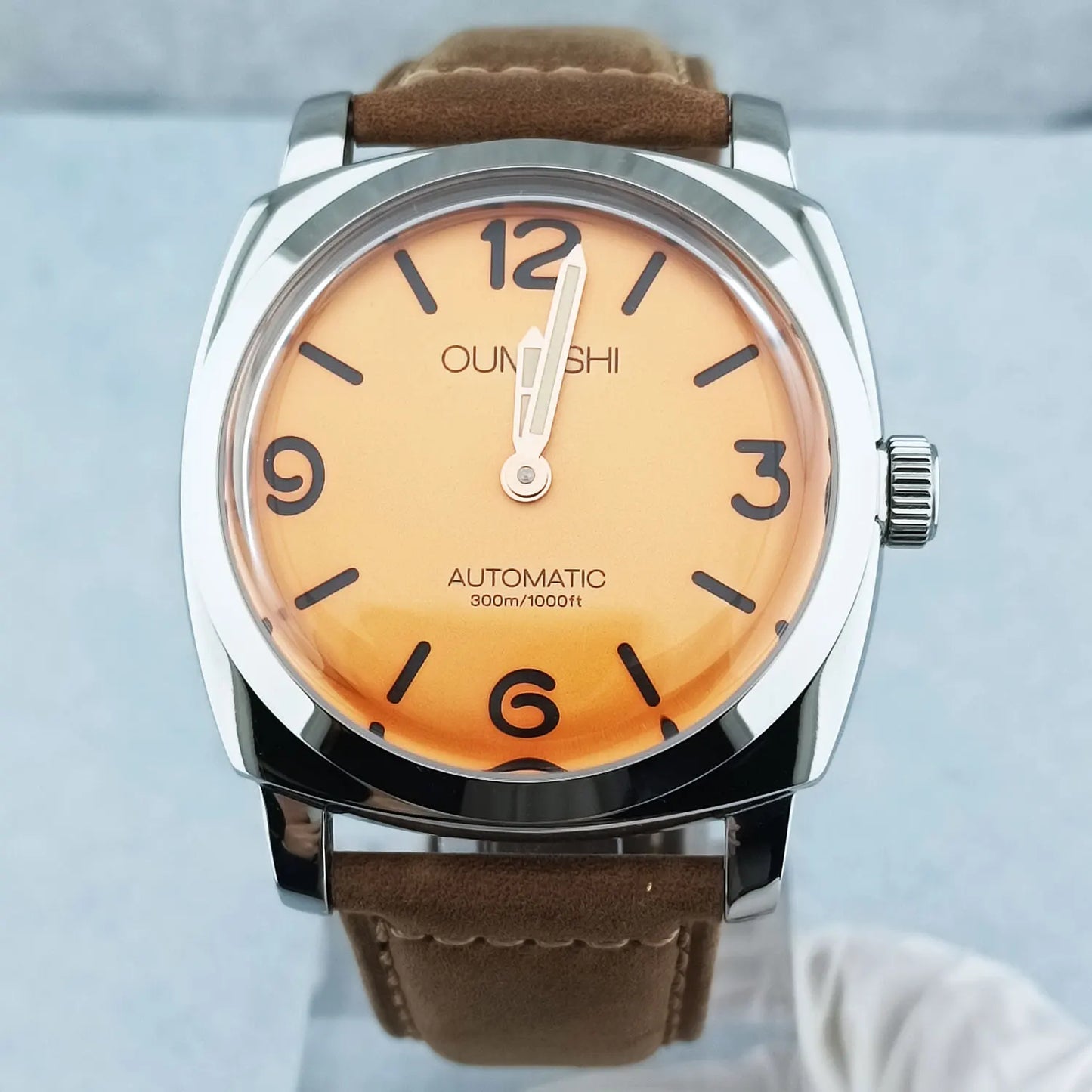 46mm Men's Watch Manual Winding Seagull ST3600 Movement Sapphire Glass Waterproof 316L Stainless Steels Custom Watch
