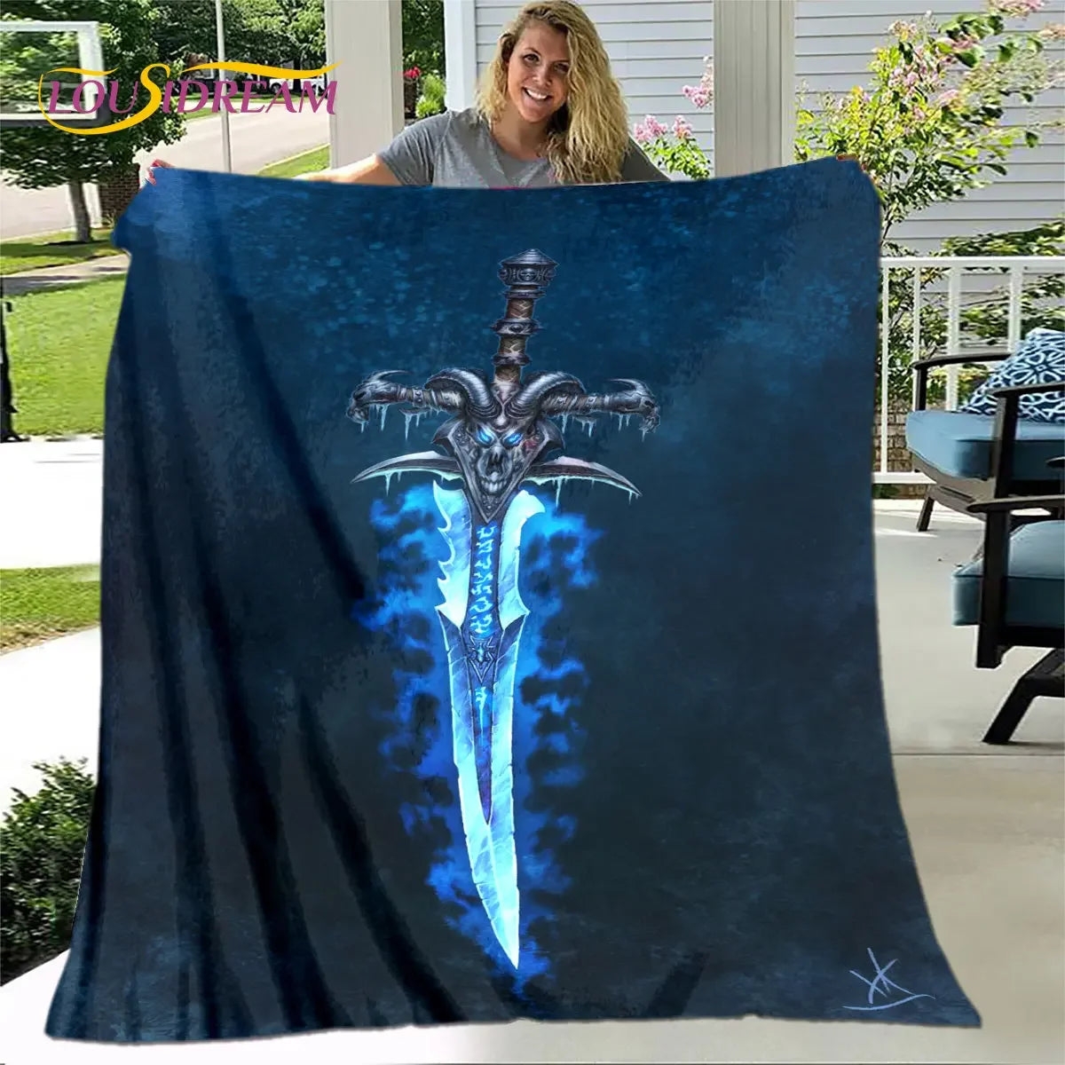 World of Warcraft, WOW Game Gamer Soft Plush Blanket,Flannel Blanket Throw Blanket for Living Room Bedroom Bed Sofa Picnic Cover