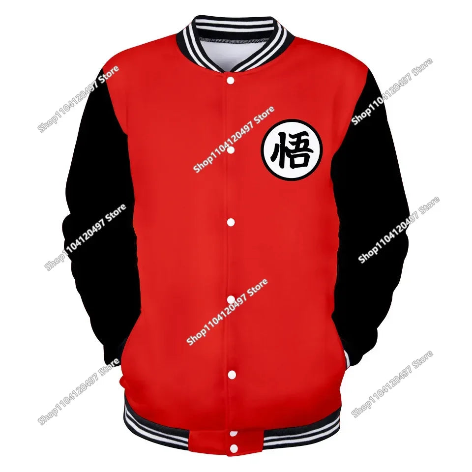 Dragon Ball Goku Kid Men Zipper Hoodie Cartoon Japan Style Anime Women Sweatshirt 2025 New Fashion Children Jackets Coat