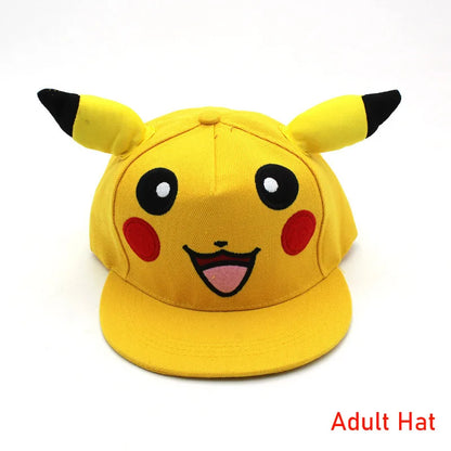 Καπέλο Anime Pokemon Καπέλο μπέιζμπολ Ρυθμιζόμενο Pikachu Cosplay Hip Hop Κινουμένων Σχεδίων Καπέλα για Ενήλικες Αγόρια Κορίτσια Παιδιά Δώρα Γενεθλίων