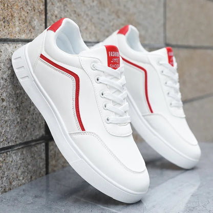 Scarpe casual da skateboard da uomo, scarpe bianche per il tempo libero all’aperto, sneakers traspiranti da camminata, scarpe basse, scarpe da uomo 39-48