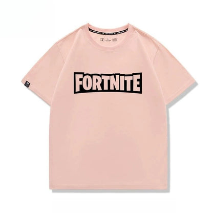 New Fortnite short-sleeved creative high-value cartoon cartoon cool printed men's and women's breathable sweat-absorbent T-shirt