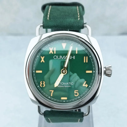 46mm Men's Watch Manual Winding Seagull ST3600 Movement Sapphire Glass Waterproof 316L Stainless Steels Custom Watch