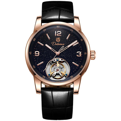 Relógio Tourbillon Masculino, Desportivo, Automático, Mecânico, Estanque – Relógio de pulso de luxo de marca de gama alta