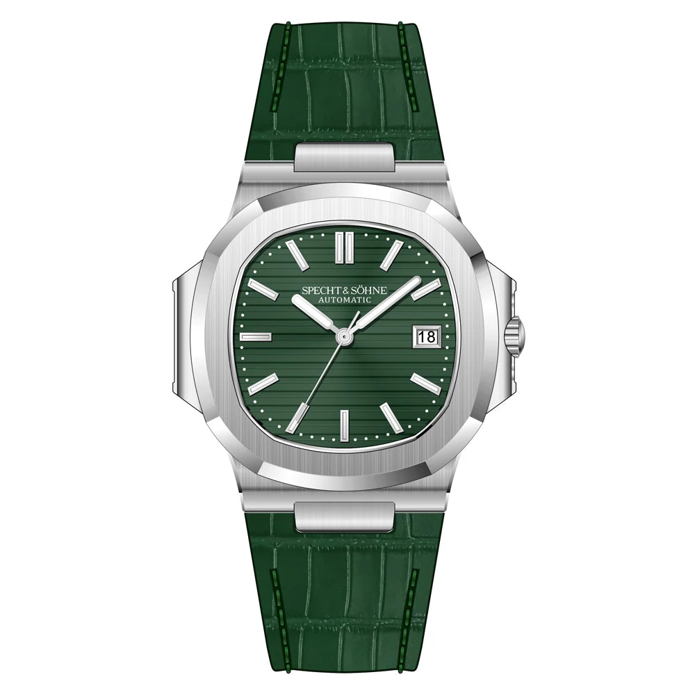 Specht&Sohne 2025 Nuevo reloj clásico de lujo para hombre, reloj automático para hombre en acero inoxidable con zafiro, 8215 reloj de pulsera mecánico