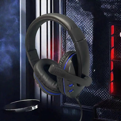 Cuffie cablate 7260 con microfono – Headset gaming e lavoro per PS4 PS5 Xbox One, studio e riunioni, auricolari con jack 3.5mm