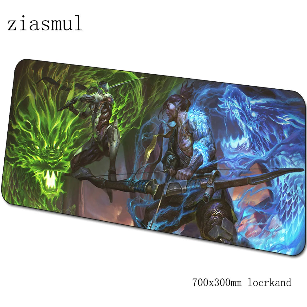 Alfombrilla de ratón Overwatch de dibujos animados para ordenador, 700x300x3mm, alfombrilla gaming grande Indie Pop para teclado, juegos de PC y escritorio gamer