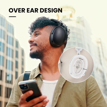 Auriculares inalámbricos Bluetooth 5.4 Oneodio SuperEQ A200 con ANC – Auriculares circumaurales con cancelación de ruido, micrófono ENC, audio Hi-Res y control desde app