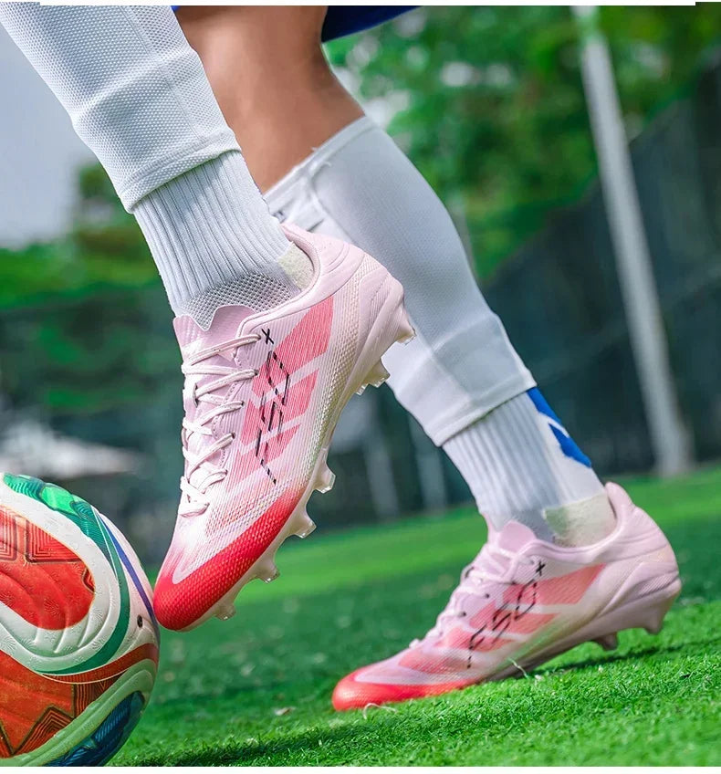Nouvelles chaussures de football pour hommes, chaussures de sport d'extérieur, chaussures de match professionnelles, baskets antidérapantes, chaussures de football d'entraînement, chaussures ultralégères unisexes