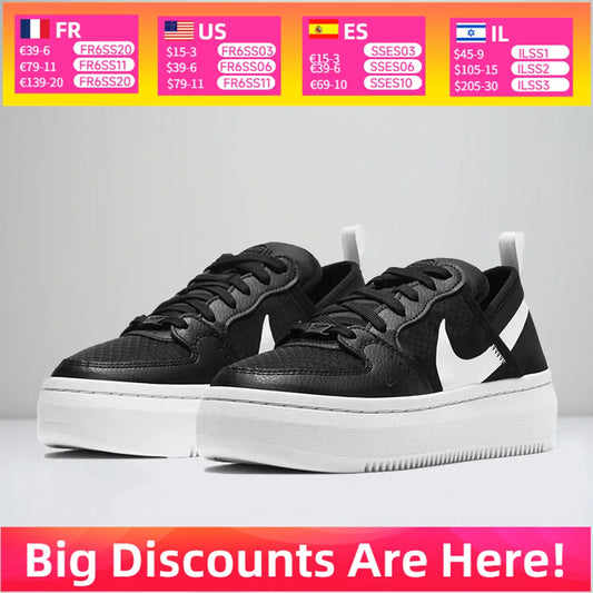 Nike Court Vision Alta Lifestyle -lenkkarit miehille ja naisille, rennot ja mukavat urheilukengät, CW6536-001