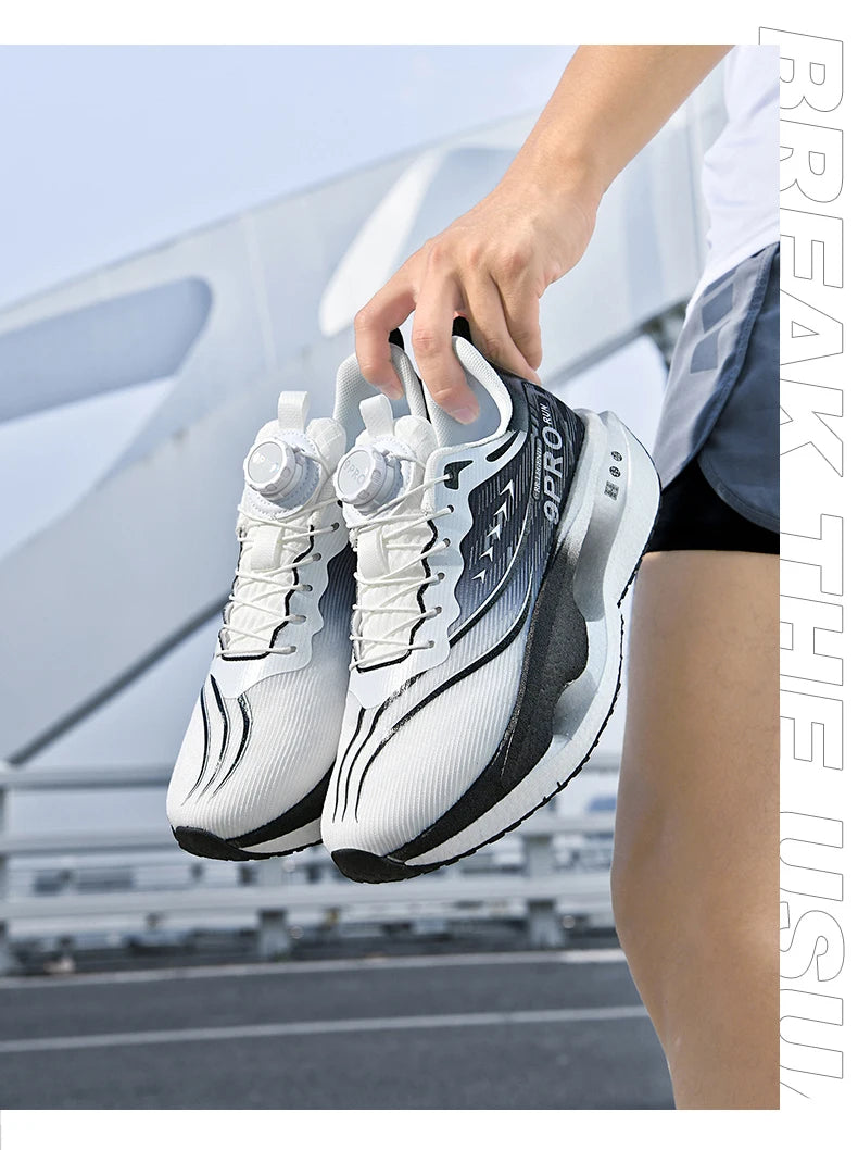 Running Shoes Carbon Board Speciality Marathon Men Sports Breathable Lightweight Women's Comfortable Athletic Nonskid Sneakers