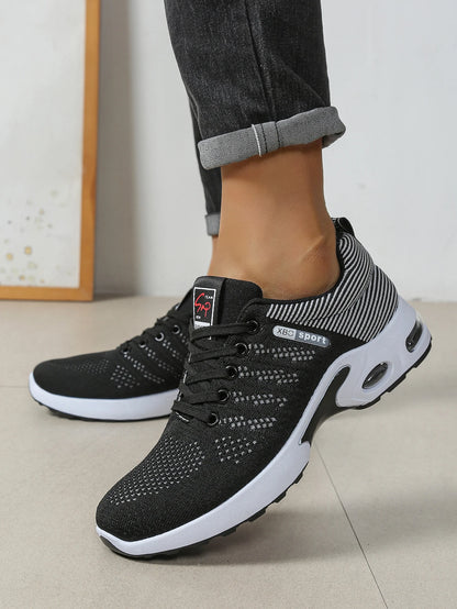 Zapatillas de hombre de moda, supertranspirables, con cordones para running - Antideslizantes, duraderas y con comodidad acolchada - Zapatillas de moda para hombre