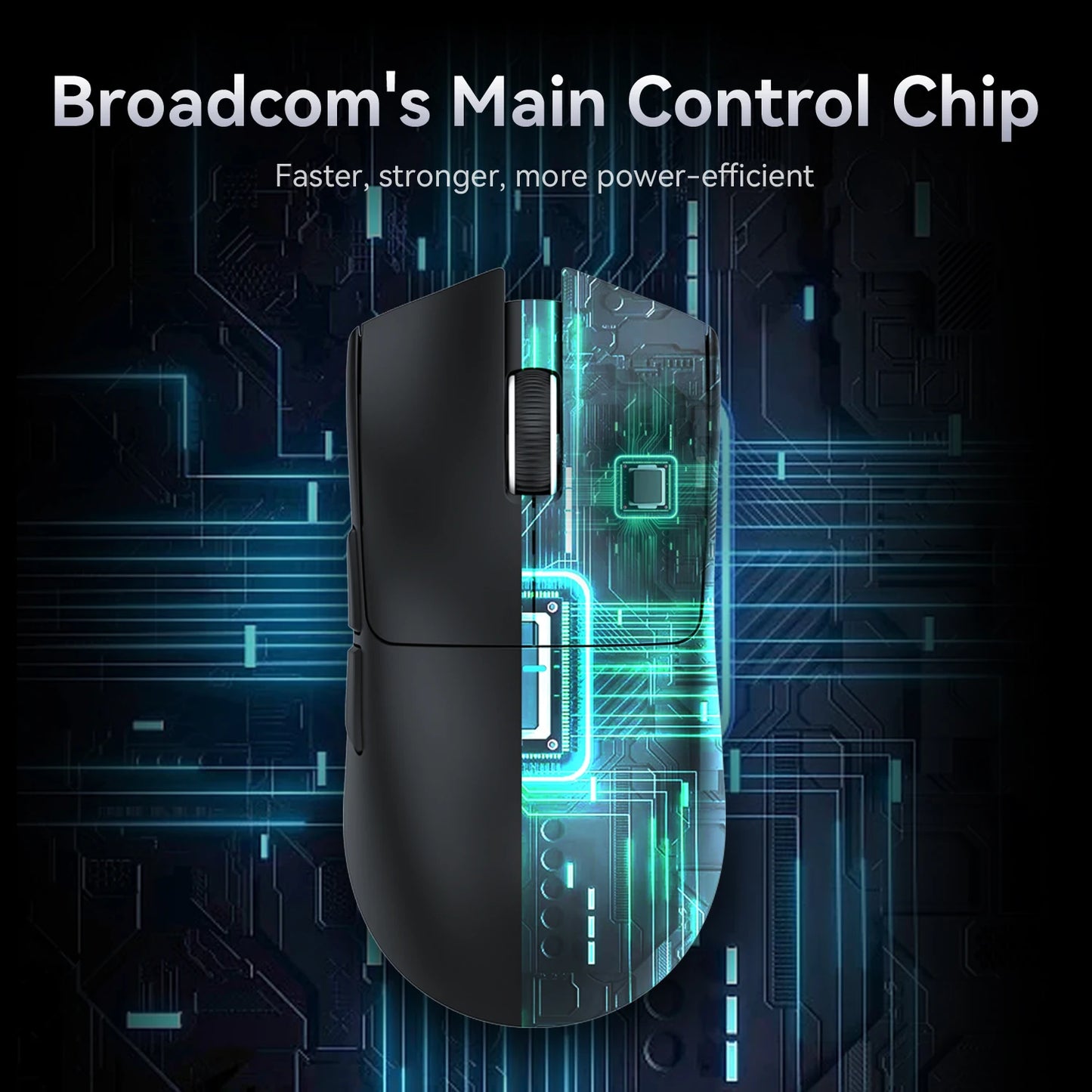 Ratón inalámbrico Attack Shark X11&R1 Tri Mode Bluetooth con base de carga RGB, ergonómico y ligero, accesorio para PC gamer
