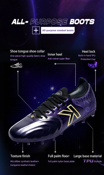 Kelme Kangaroo Leather MG Soccer Shoes Professional Match Sports Football Shoes Outdoor Anti-Slip Football Boots