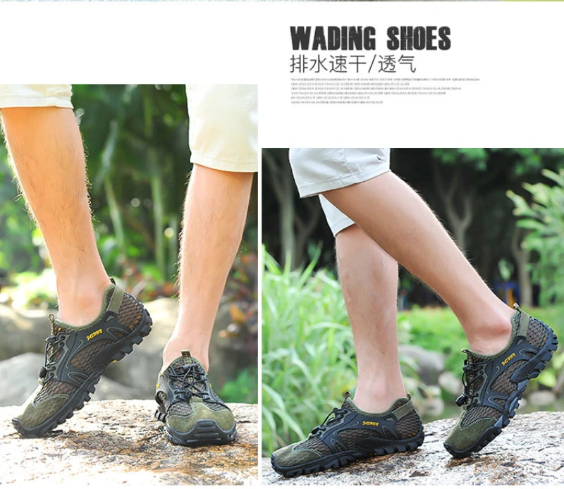 Breathable Outdoor Hiking Shoes Sports Wading Shoes Fishing Men's Shoes Summer Casual Sandals Comfortable and Breathable