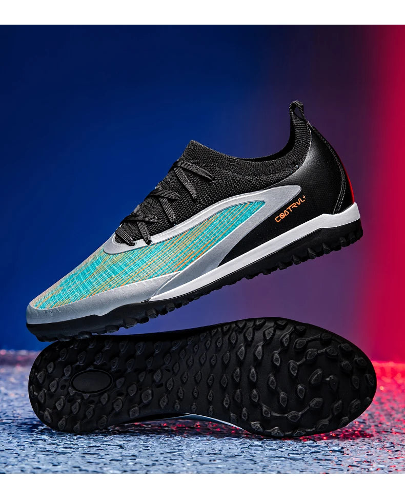 New Men's Football Boots Sport Adult Long Spikes Soccer Shoes Training Outdoor Cleats Breathable Non-Slip Boys Match Comfortable