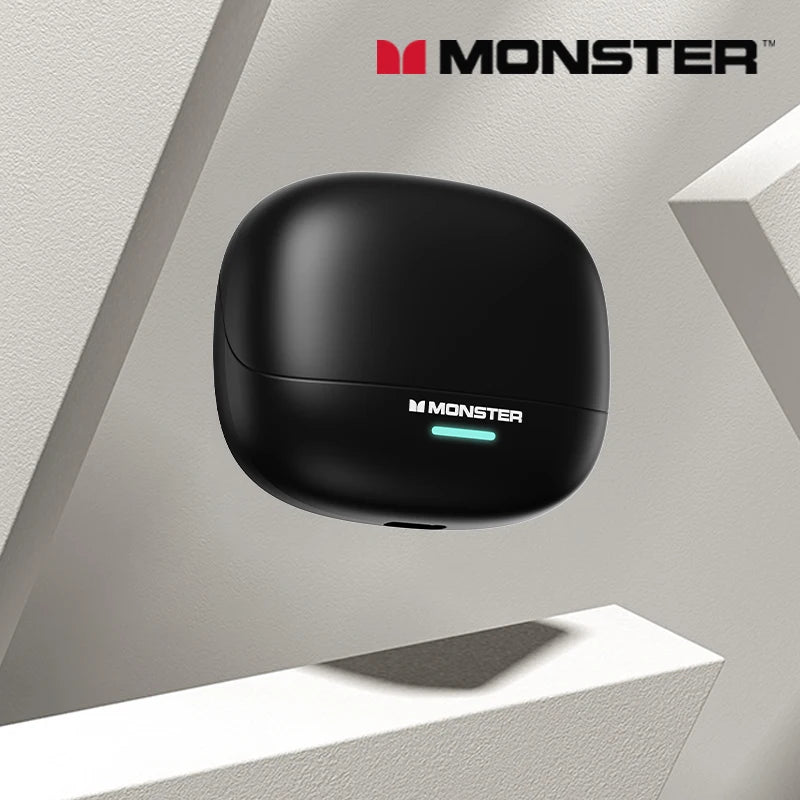Auricolari wireless Bluetooth 5.4 Monster MQT52 a lunga autonomia, cuffie gaming dual mode con audio stereo HiFi e microfono