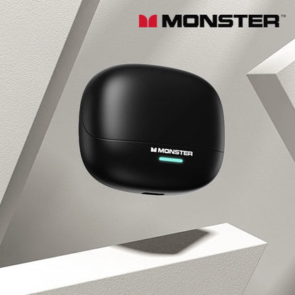 Auricolari wireless Bluetooth 5.4 Monster MQT52 a lunga autonomia, cuffie gaming dual mode con audio stereo HiFi e microfono