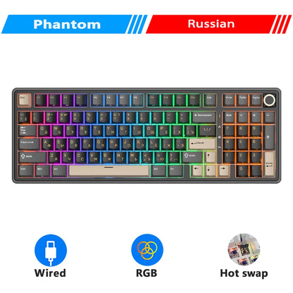 Tastiera meccanica cablata RK ROYAL KLUDGE R98Pro Gasket, 98 tasti, RGB, hot-swappable, pulsante pluggable, tastiera gamer con keycap PBT