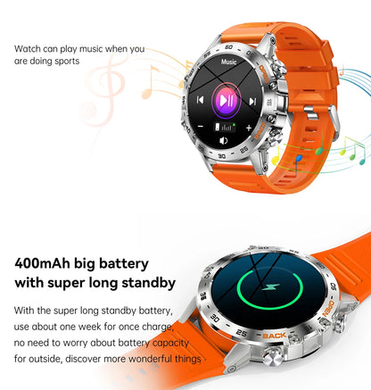 MEVADEN Steel 1.39 inch Men Luxury Smart Watch Bluetooth Call Sport Fitness Tracker Health Monitor Smartwatch for Male MD52