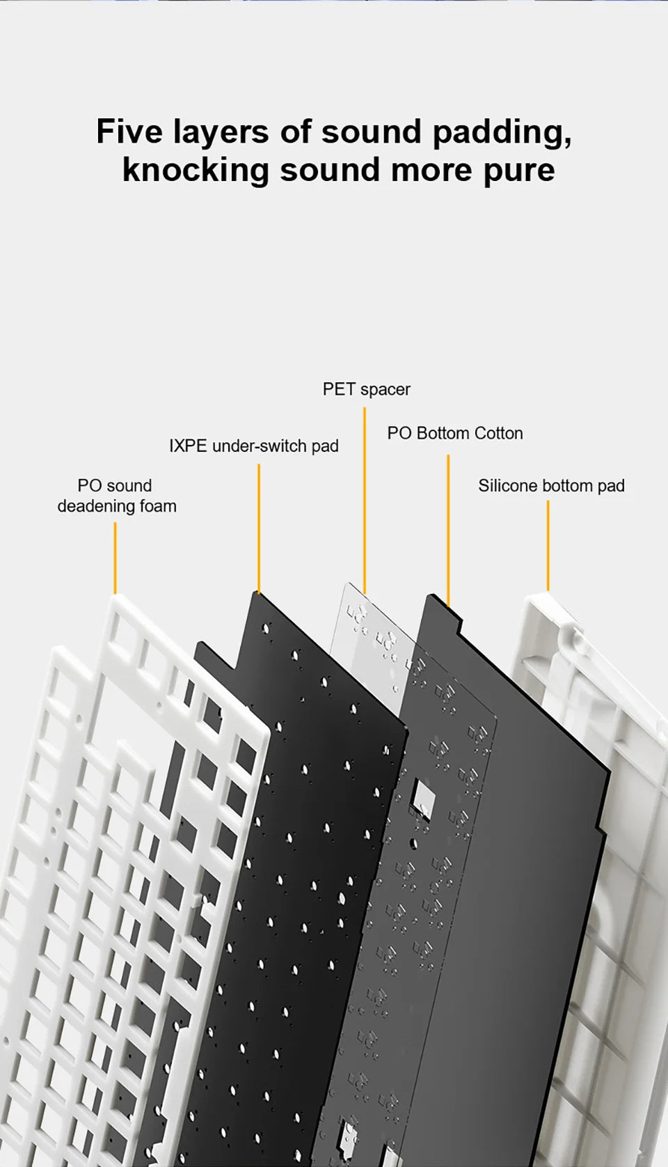 Teclado mecánico gaming esports AULA AU75 de tres modos, 81 teclas, teclas PBT, hot-swappable, RGB, teclado inalámbrico para PC de escritorio y escritura