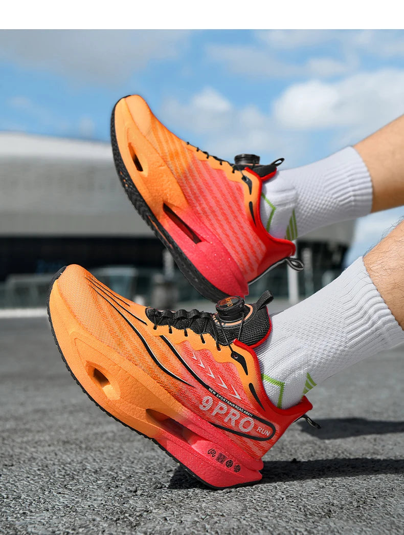 Running Shoes Carbon Board Speciality Marathon Men Sports Breathable Lightweight Women's Comfortable Athletic Nonskid Sneakers