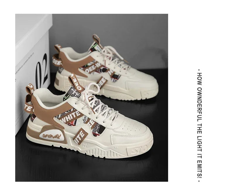 New Skateboard Men's Shoes Summer Sneakers Leather Casual Fashion Outdoor Running Sports Hiking Tennis Platform Designer Luxury