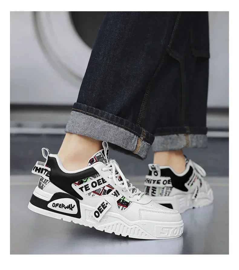 New Skateboard Men's Shoes Summer Sneakers Leather Casual Fashion Outdoor Running Sports Hiking Tennis Platform Designer Luxury