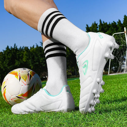 Nouvelles chaussures de football pour hommes, chaussures de soccer d'extérieur TF FG, crampons pour terrain en herbe, chaussures d'entraînement confortables, chaussures de match, futsal, chaussures de sport respirantes pour