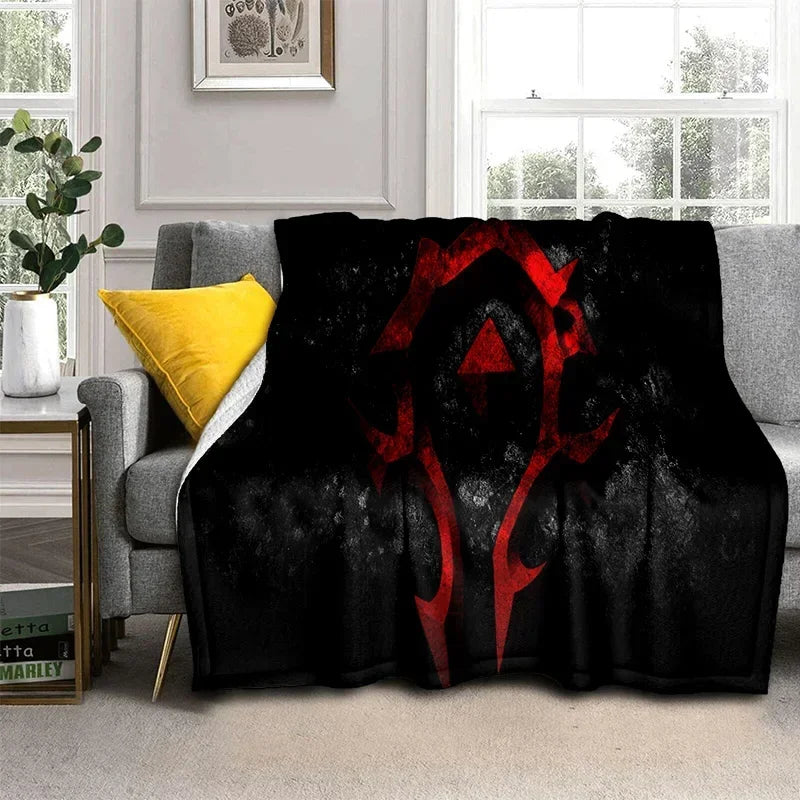 WOW Game World of Warcraft Gamer HD Blanket,Soft Throw Blanket for Home Bedroom Bed Sofa Picnic Travel Office Cover Blanket Kids