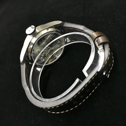 Reloj mecánico para hombre Hruodland 2025 nuevo, Seagull ST3620, piloto retro 43MM, luminiscencia Bgw-9, cristal de zafiro, turbina