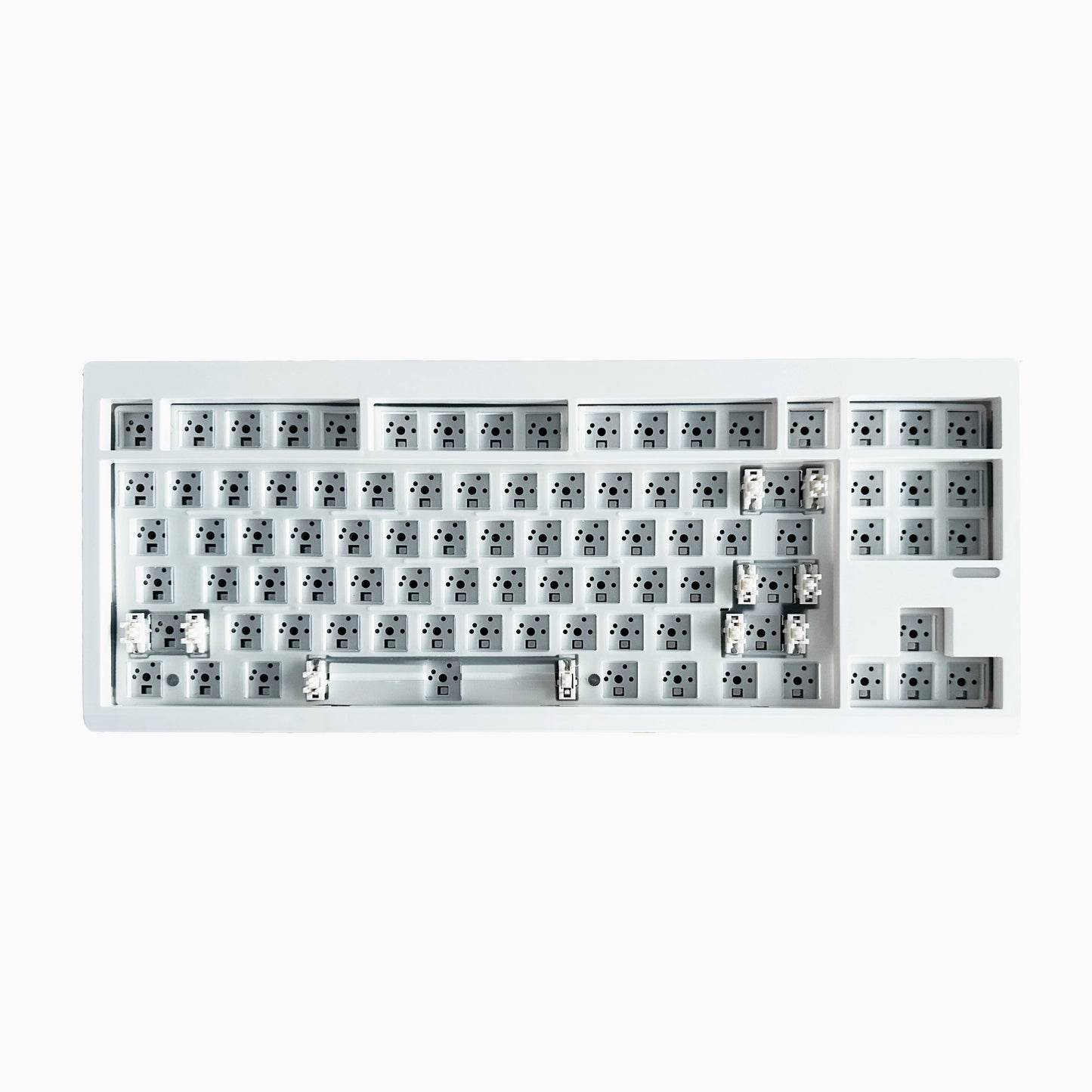 Kit de teclado mecánico ZUOYA GMK87L con estructura gasket, programable VIA/QMK, hot-swap, tres modos, inalámbrico, RGB