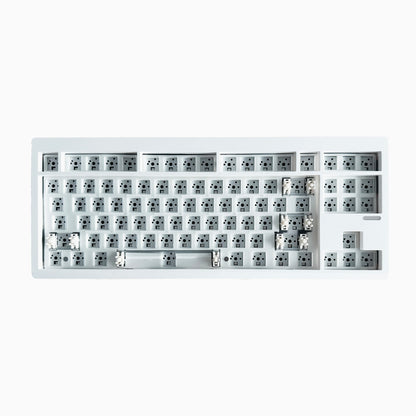 Kit de teclado mecánico ZUOYA GMK87L con estructura gasket, programable VIA/QMK, hot-swap, tres modos, inalámbrico, RGB