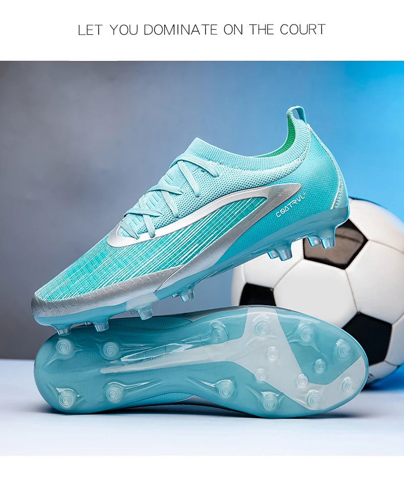 Botas de fútbol TF para hombre, zapatillas resistentes para cancha Society, transpirables para adulto, calzado masculino de fútbol para entrenamiento, alta calidad, con tacos
