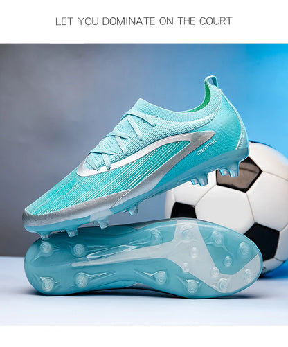 Botas de fútbol TF para hombre, zapatillas resistentes para cancha Society, transpirables para adulto, calzado masculino de fútbol para entrenamiento, alta calidad, con tacos