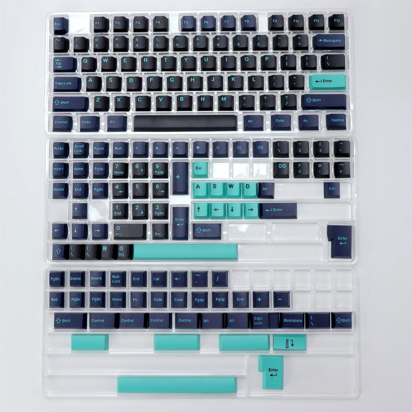 KBDiy 174 teclas/set teclas PBT GMK Apollo Double Shot minimalistas perfil ISO Cherry para teclado mecánico gaming, compatibles con MX