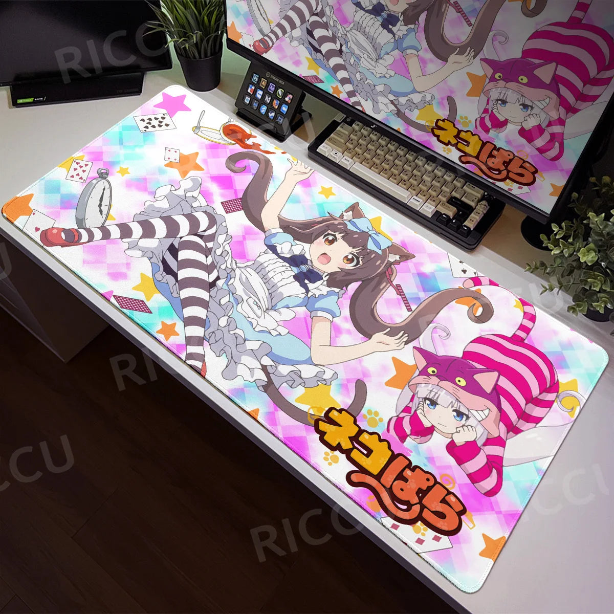 Nekopara XXL Home HD Computer Computer Desk Mouse Anime Large Mouse Pad Office Laptop Computer Desktop mat Game Accessories Tech