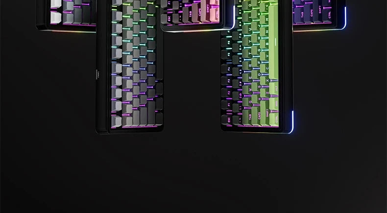 AULA S75 PRO Mechanical Keyboard 75% Custom Layout RGB Backlight Wireless Bluetooth Gaming Keyboard with Screen Knob